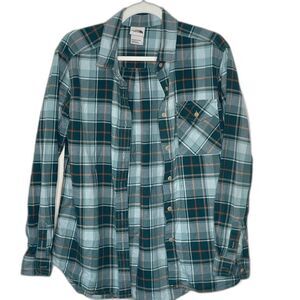 Women's The North Face Plaid Flannel Gorpcore Shirt sz. S #HH